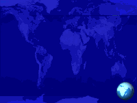 earth globe bullet - animated powerpoint backgrounds