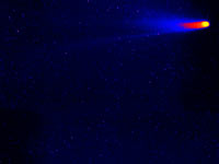 asteroid comet - powerpoint backgrounds