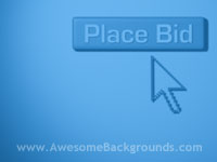 auction place bid - powerpoint backgrounds