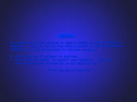 blue screen of death - powerpoint backgrounds