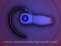 bluetooth headset - powerpoint backgrounds