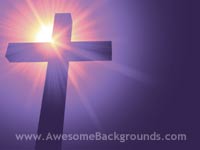 christian cross - powerpoint background
