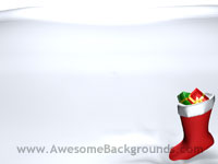 christmas stocking - powerpoint backgrounds