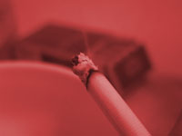 smoking cigarette and ashtray - powerpoint backgrounds
