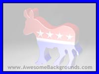 democrat donkey - powerpoint backgrounds