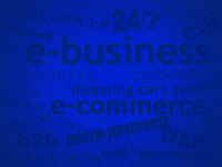e-business keywords - powerpoint backgrounds