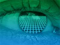 eye see the future in the technology powerpoint backgrounds Set