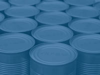 food industry tin cans - powerpoint backgrounds