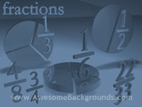 fractions - powerpoint backgrounds
