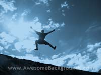 jumping for joy - powerpoint templates