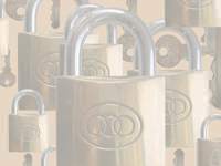 padlock & keys - powerpoint backgrounds