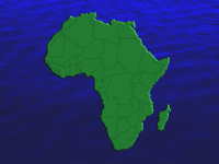 africa map - powerpoint backgrounds