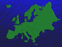 europe map - powerpoint backgrounds