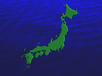 japan map - powerpoint backgrounds