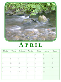 powerpoint calendar April