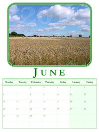 powerpoint calendar June