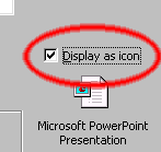 tick display as icon