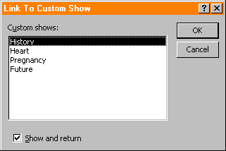 list of custom shows