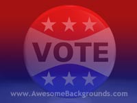 vote badge - powerpoint backgrounds