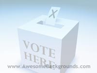 voting box - powerpoint backgrounds