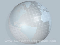wireframe grid globe - powerpoint backgrounds